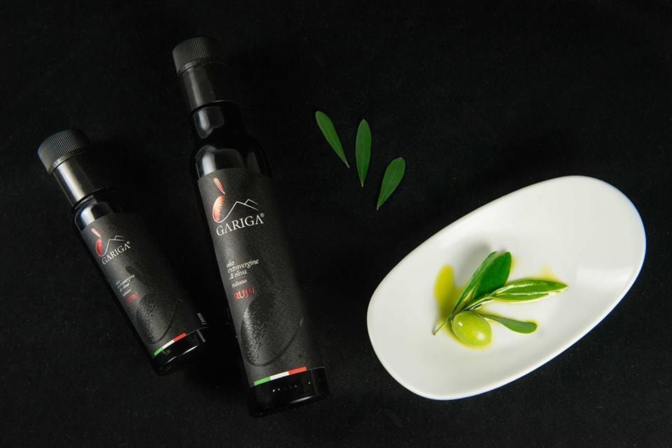 Su Molinu's olive oil bottle