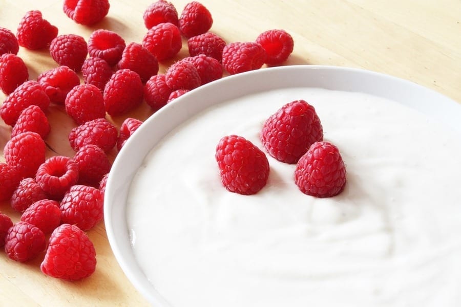 Greek yogurt with berries