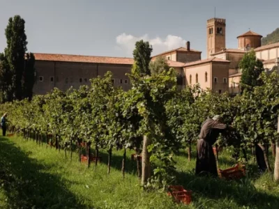 The ancient abbey in the Euganean Hills where monks produce wines, honey and liqueurs