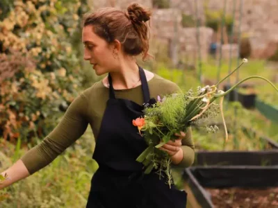 The former convent of the Clarisse turned into a gastronomic salon thanks to a young Frenchwoman