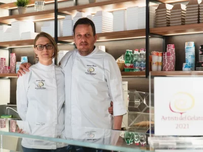 The super ice cream parlour you don’t expect in the historic centre of a seaside village