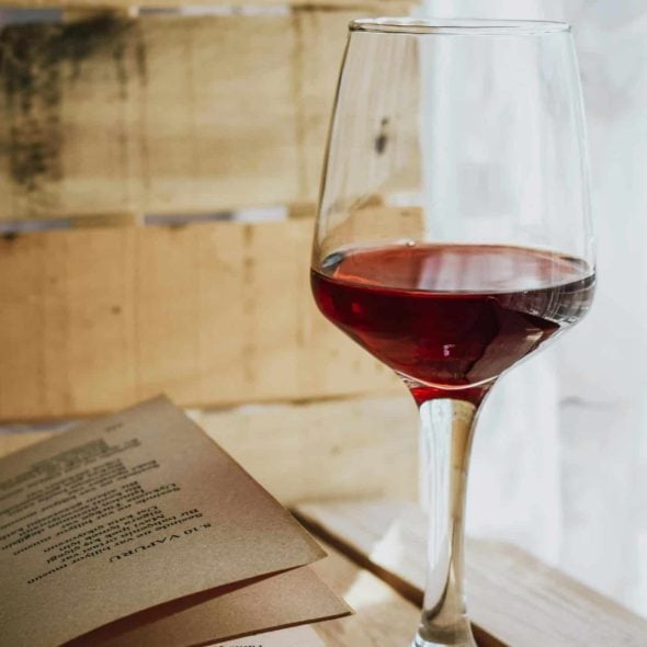 The perfect pairing? Wine and books